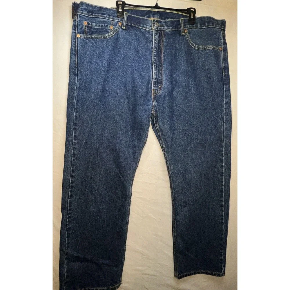 Levi's 505‎ Men’s Straight Fit Jeans 44X30 Medium Blue Denim